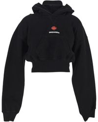 DSquared² - Logo Printed Cropped Hoodie - Lyst