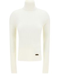 Balmain - Fine Knit Turtleneck Jumper - Lyst
