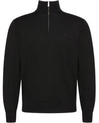 Calvin Klein - Half Zip Mock Neck Sweater - Lyst
