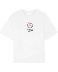 Maison Kitsuné - Floating Flower Cotton T-Shirt - Lyst