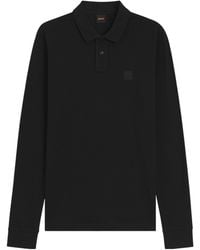 BOSS - Longsleeve Polo Shirt - Lyst