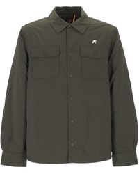 K-Way - Logo Patch Press-Stud Jacket - Lyst
