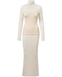 Jean Paul Gaultier - Ribbed-Knit Wool-Blend Maxi Dress - Lyst