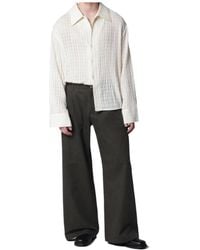 Séfr - Check-Textured Shirt - Lyst