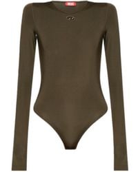 DIESEL - Oval D Cut Out Logo Bodysuit - Lyst