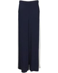 P.A.R.O.S.H. - Wide-Leg Pants Contrast Side-Panels - Lyst