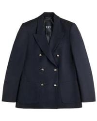 Fay - Double-Breasted Blazer - Lyst