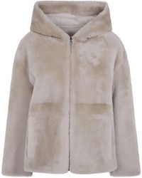Yves Salomon - Long-Sleeve Hooded Jacket - Lyst