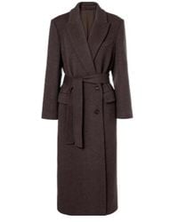 Brunello Cucinelli - Wool And Cashmere Wrap Coat - Lyst
