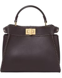 Fendi - Small Peekaboo Braided Tote Bag - Lyst