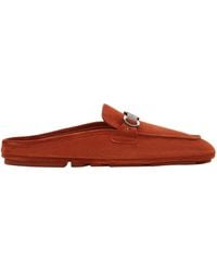 Ferragamo - Loafer Mule With Gancini Ornament - Lyst