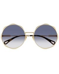 Chloé - Chloé Eyewear Round Frame Sunglasses - Lyst