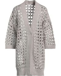 Brunello Cucinelli - Solid Color Knitted Cardigan - Lyst
