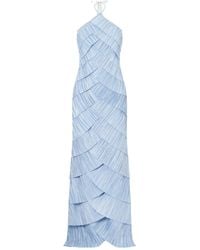 Cult Gaia - Marsla Pleated Halter Neck Dress - Lyst
