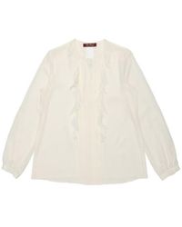 Max Mara - Ruffled Top - Lyst