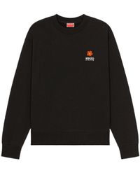 KENZO - Logo-Embroidered Crewneck Sweatshirt - Lyst