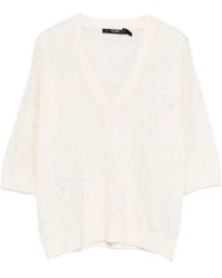 Seventy - Sequin V-Neck Top - Lyst