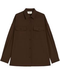 Weekend by Maxmara - Double-Pocket Virgin-Wool Shirt - Lyst