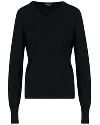 Drumohr - V-Neck Knit Sweater - Lyst