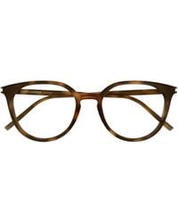 Saint Laurent - Eyewear Round Frame Glasses - Lyst