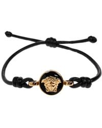 Versace - Medusa Cord Bracelet - Lyst