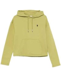 Ami Paris - Embroidered Hoodie - Lyst