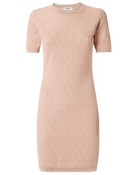 Fendi - Ff Short Sleeved Crewneck Dress - Lyst