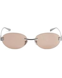 Balenciaga - Eyewear Oval Frame Sunglasses - Lyst