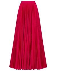 Dior - Long Pleated Skirt - Lyst