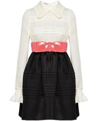 Miu Miu - Belted Short Dress - Lyst