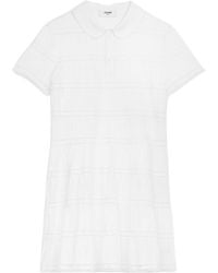 Celine - Mini Dress With Embroidered Trims - Lyst