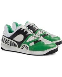 Gucci - Basket Panelled Sneakers - Lyst