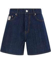 Ami Paris - Ami Heritage Label Contrast Stitch Bermuda Shorts - Lyst