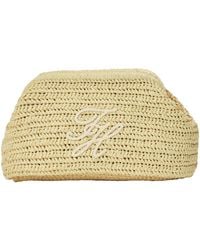 Tommy Hilfiger - Straw-Weave Clutch Bag - Lyst