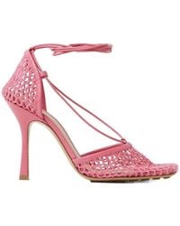 Bottega Veneta - Stretch Lace Sandals - Lyst