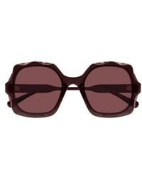 Chloé - Chloé Eyewear Oversized Square-Frame Sunglasses - Lyst