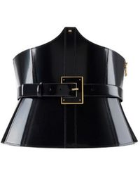 Elisabetta Franchi - Bustier-Style Leather Belt - Lyst