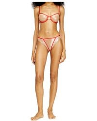 DIESEL - Janie-Gft Contrasted-Trim Brazilian Briefs - Lyst
