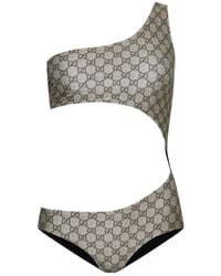Gucci - Gg Jersey One-Piece Swimsuit - Lyst