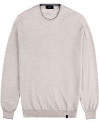 Fay - Elbow-Patch Round Neck Knitwear - Lyst