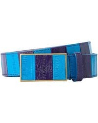 Dries Van Noten - Striped Leather Belt - Lyst