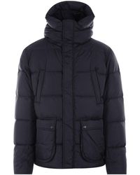 Herno - High Neck Hooded Down Jacket - Lyst