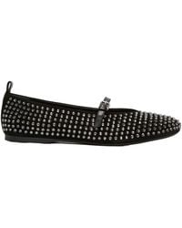 JW Anderson - Crystal-Embellished Buckle Ballet Flats - Lyst