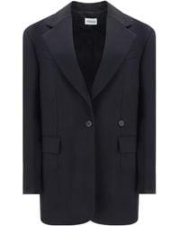P.A.R.O.S.H. - Wool Single-Breasted Blazer Jacket - Lyst