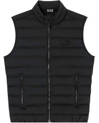 EA7 - Mountain Quilted Vest Jacket - Lyst
