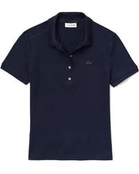Lacoste - L.12.D Slim Fit Stretch Mini Piqué Polo Shirt - Lyst