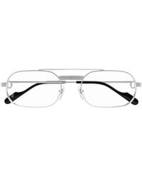Cartier - Oval Frame Glasses - Lyst