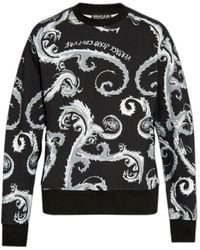 Versace Jeans Couture - Chromo Couture Cotton Sweatshirt - Lyst