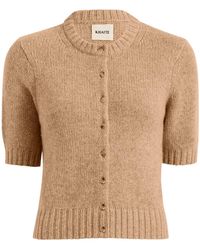 KHAITE - Nora Short-Sleeved Cardigan - Lyst