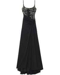 McQueen - Floral Embroidery Evening Dress - Lyst
